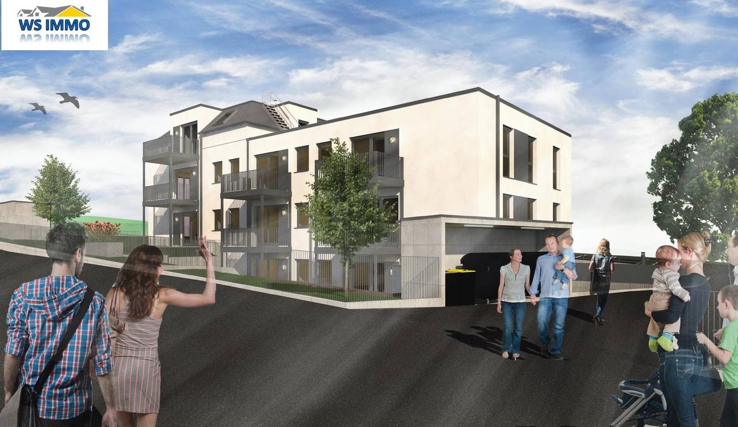 Helle Neubauwohnung mit Balkon und zwei Stellplätzen