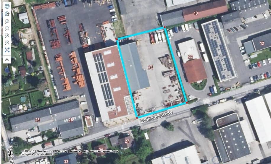 Gewerbegrundstück mit Halle und Büro in Leonding