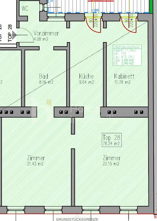 Sanierte Altbauwohnung mit Fischgrätparkett und Balkonoption