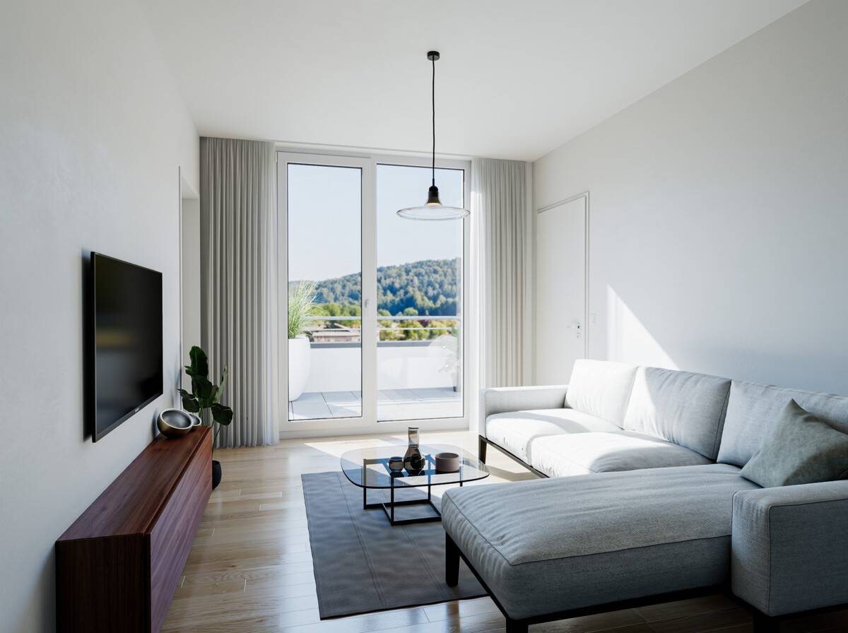 Dachgeschosswohnung mit Südwest Terrasse und See Nähe