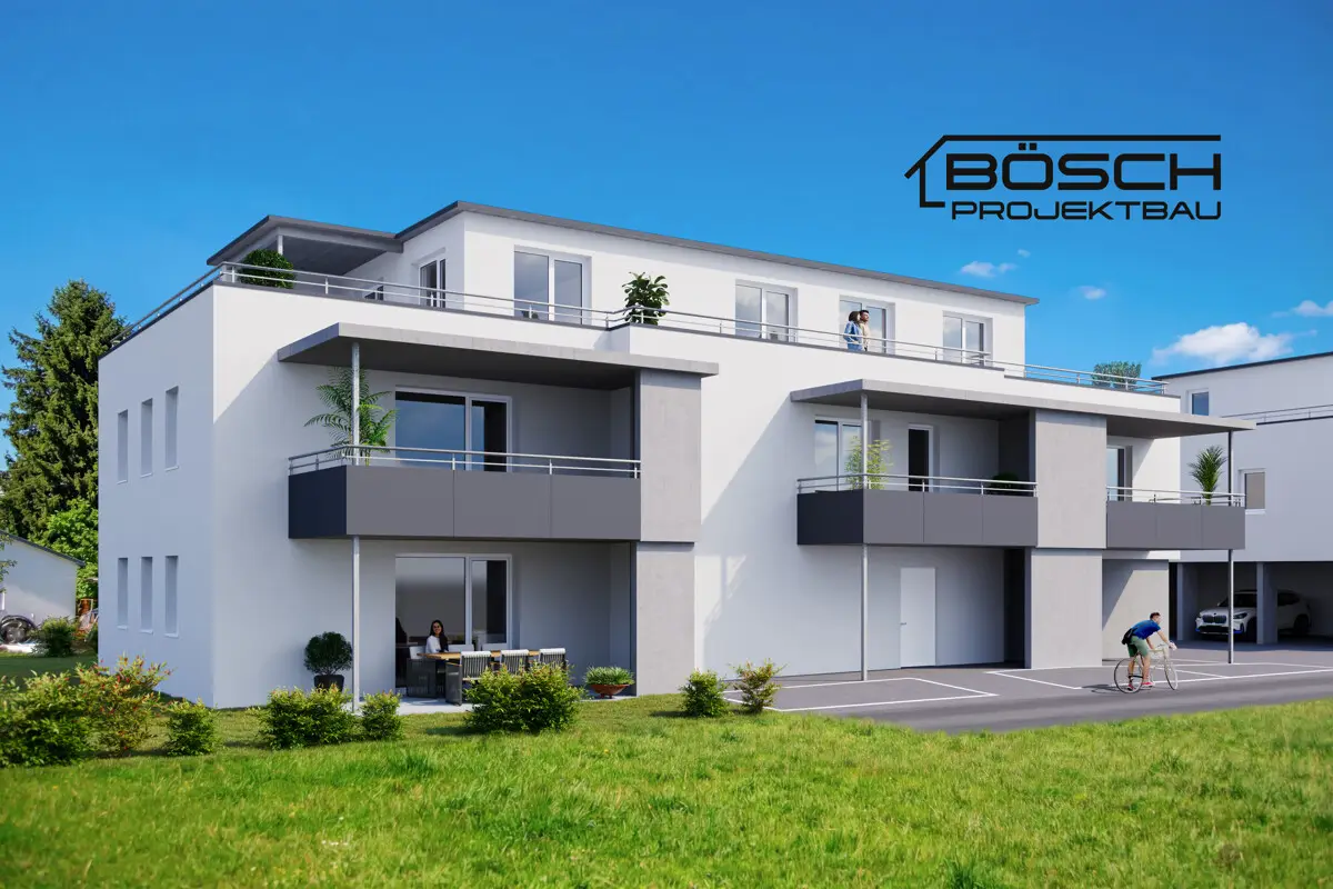 Modern family apartment with balcony in quiet location