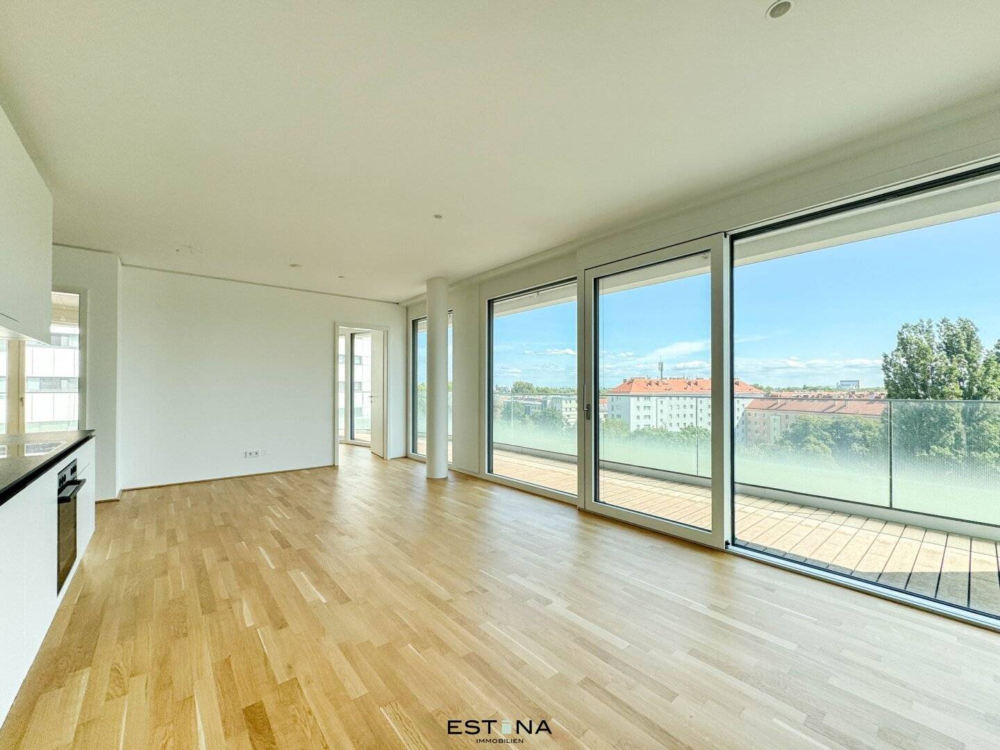 Familienwohnung mit Balkon und Loggia an der Neuen Donau