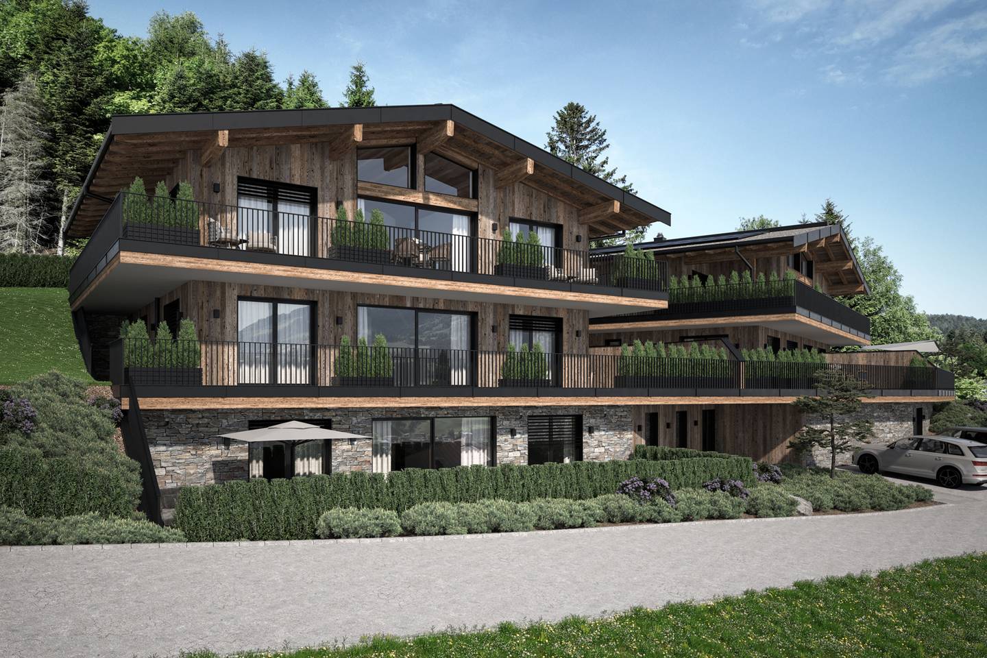Penthouse mit Panoramablick in sonniger Hanglage