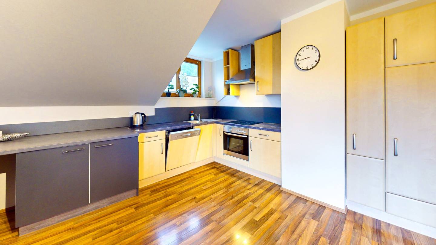 Holiday apartment with sunny balcony and parquet flooring in peaceful natural setting