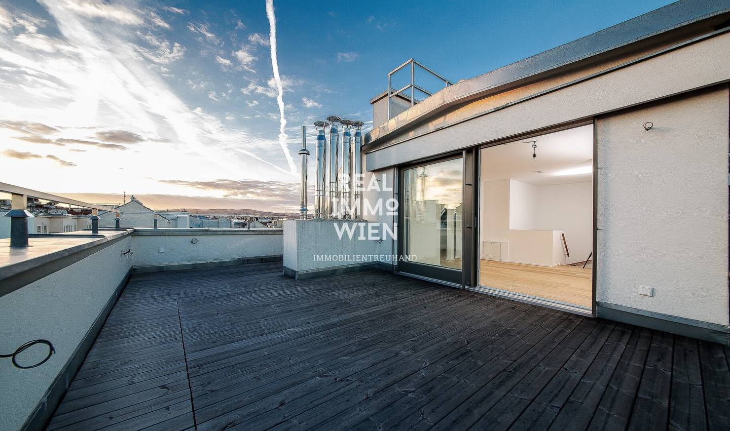 Penthouse apartment with balcony and west-facing terrace