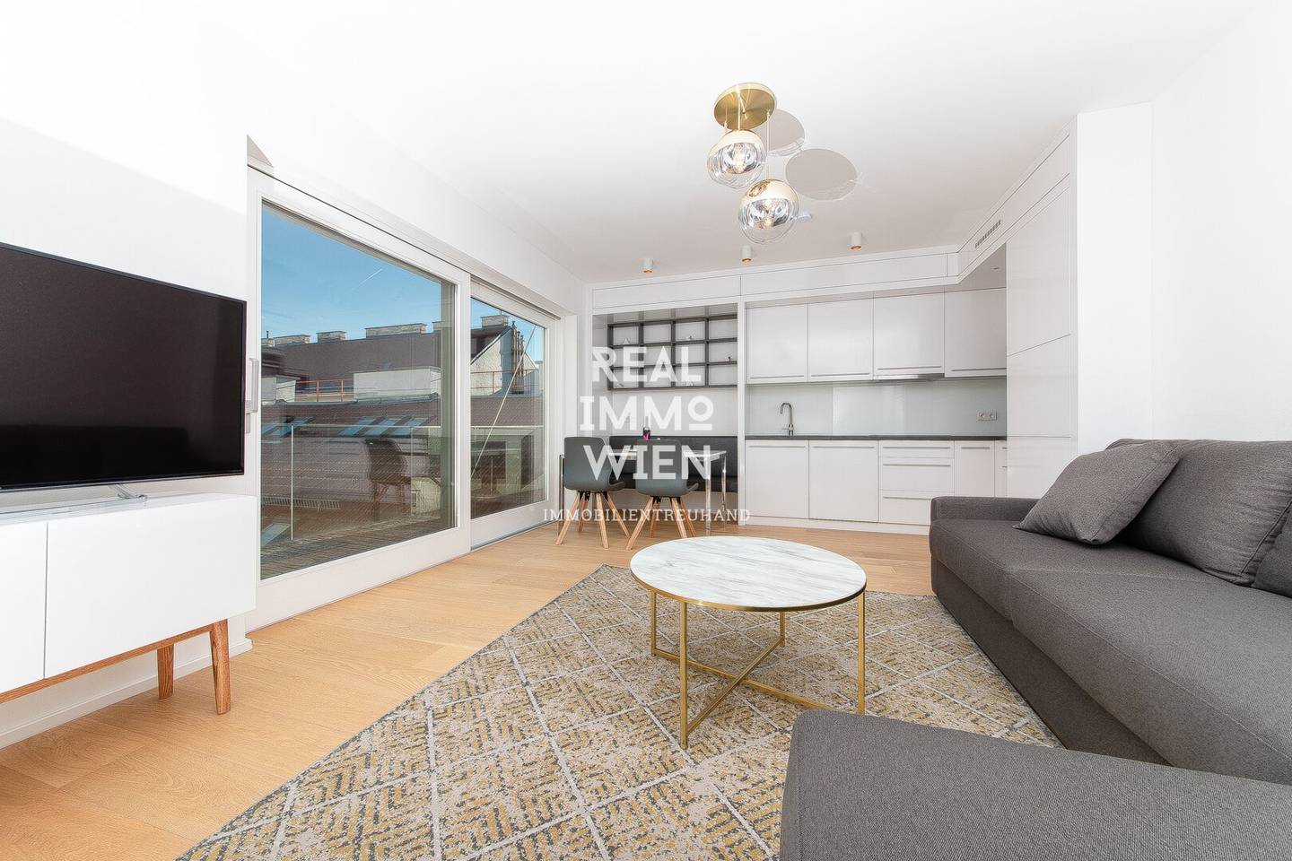 Penthouse apartment with balcony and west-facing terrace