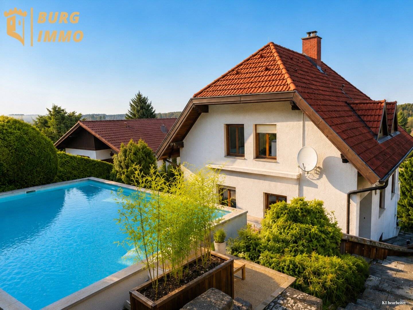 Einfamilienhaus mit Pool Garten und Terrassen in Kritzendorf