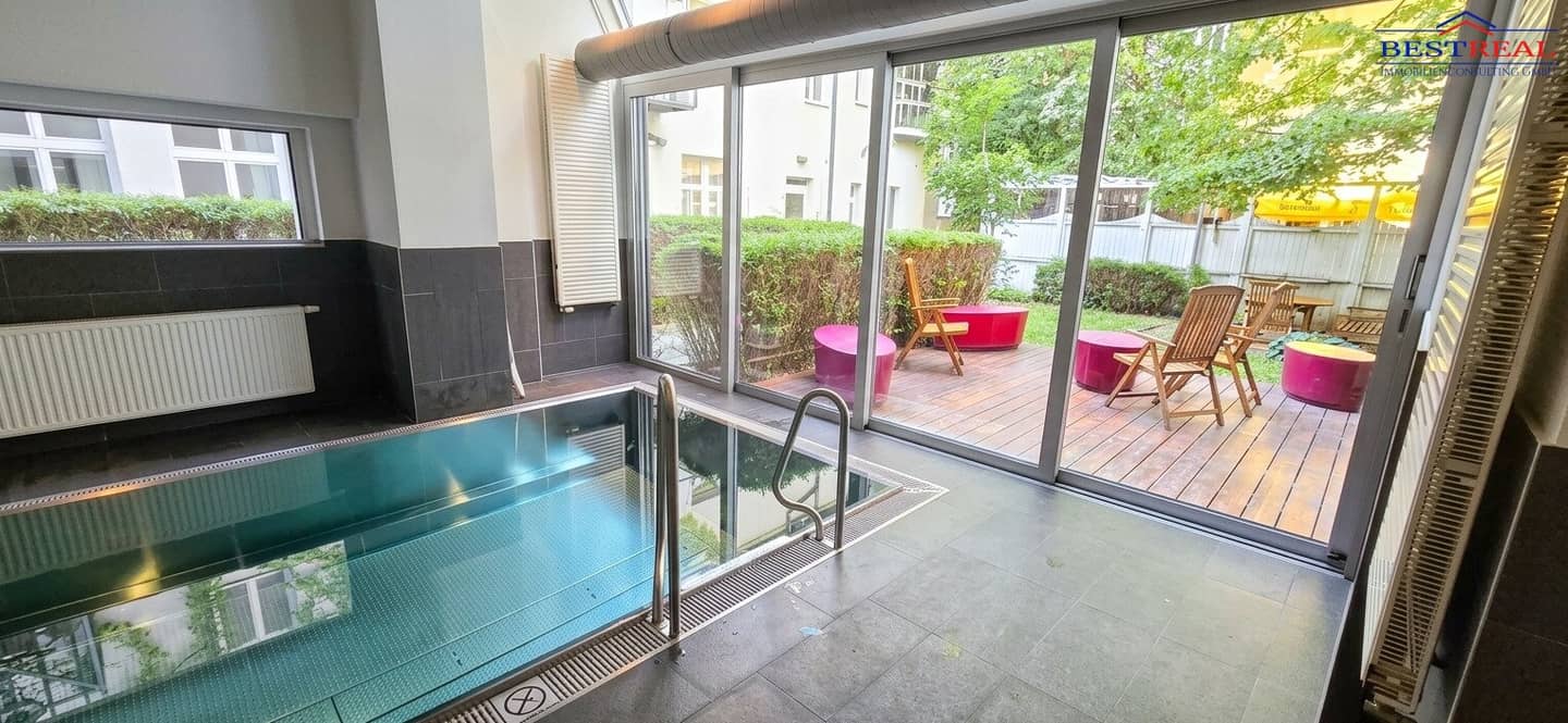 2 room old building apartment with indoor pool spa