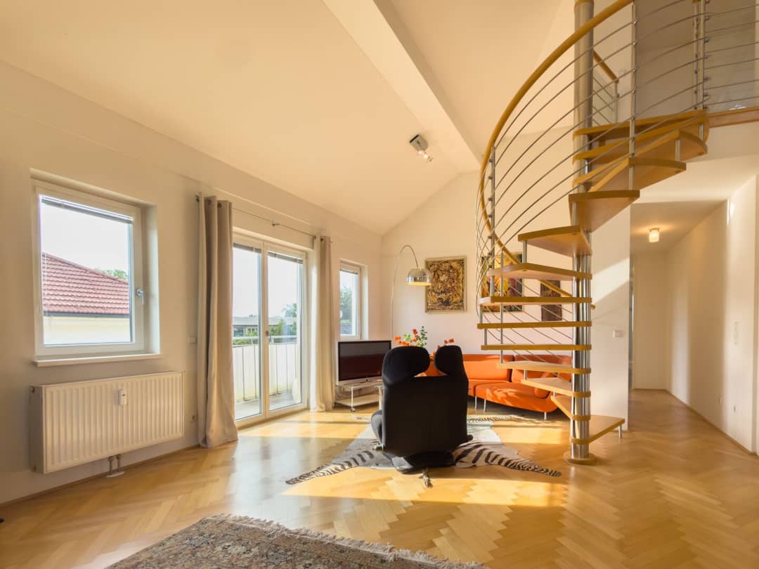 Blick auf den Westbalkon