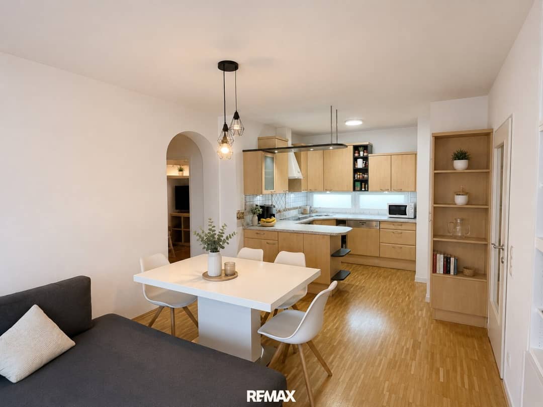 Helle Wohnung mit Loggia und Tiefgarage nahe der Mur