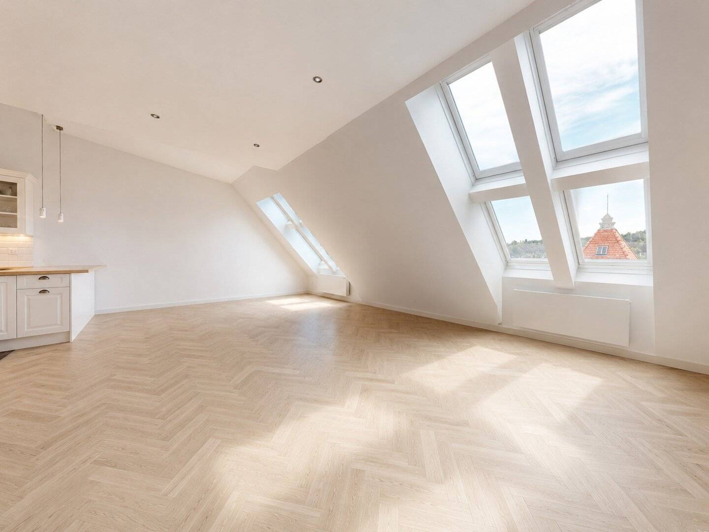 Dachgeschosswohnung mit großer Dachterrasse und Wienblick