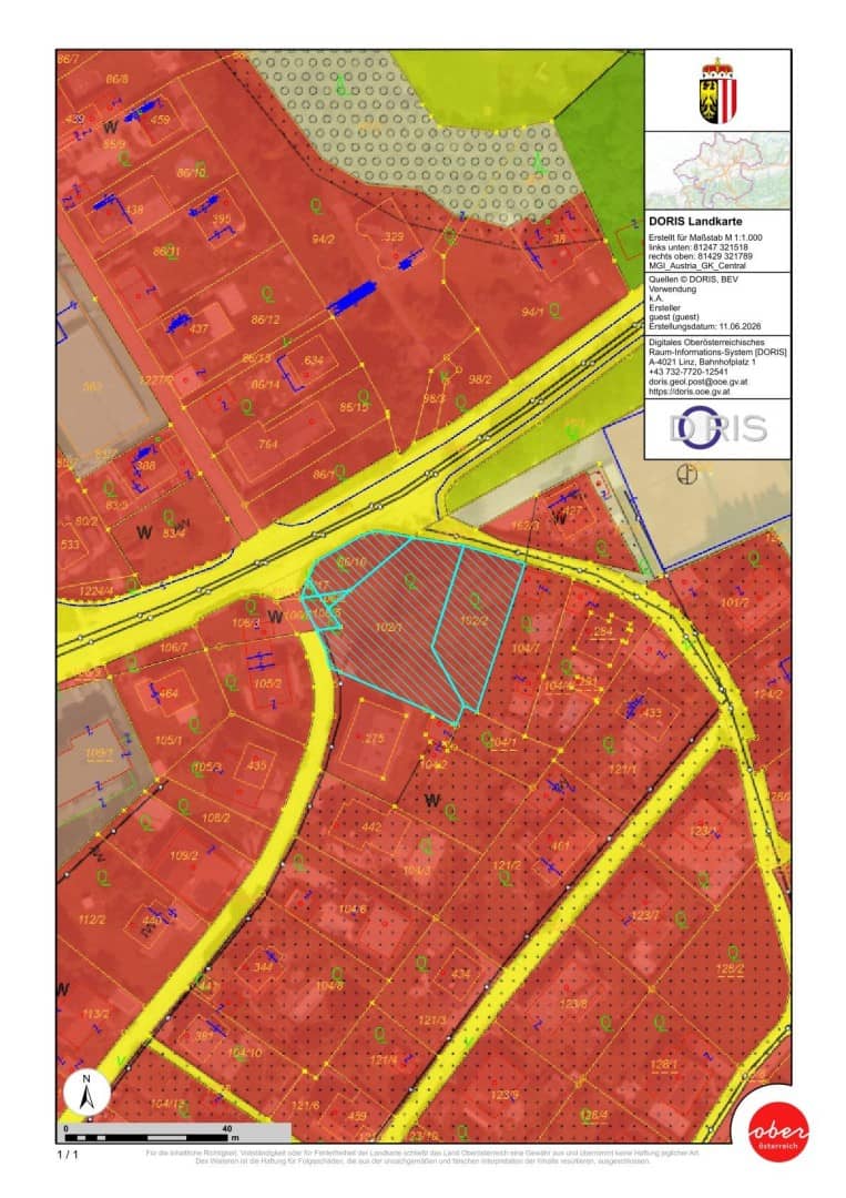 Großzügiges Grundstück mit Baumbestand am Stadtrand