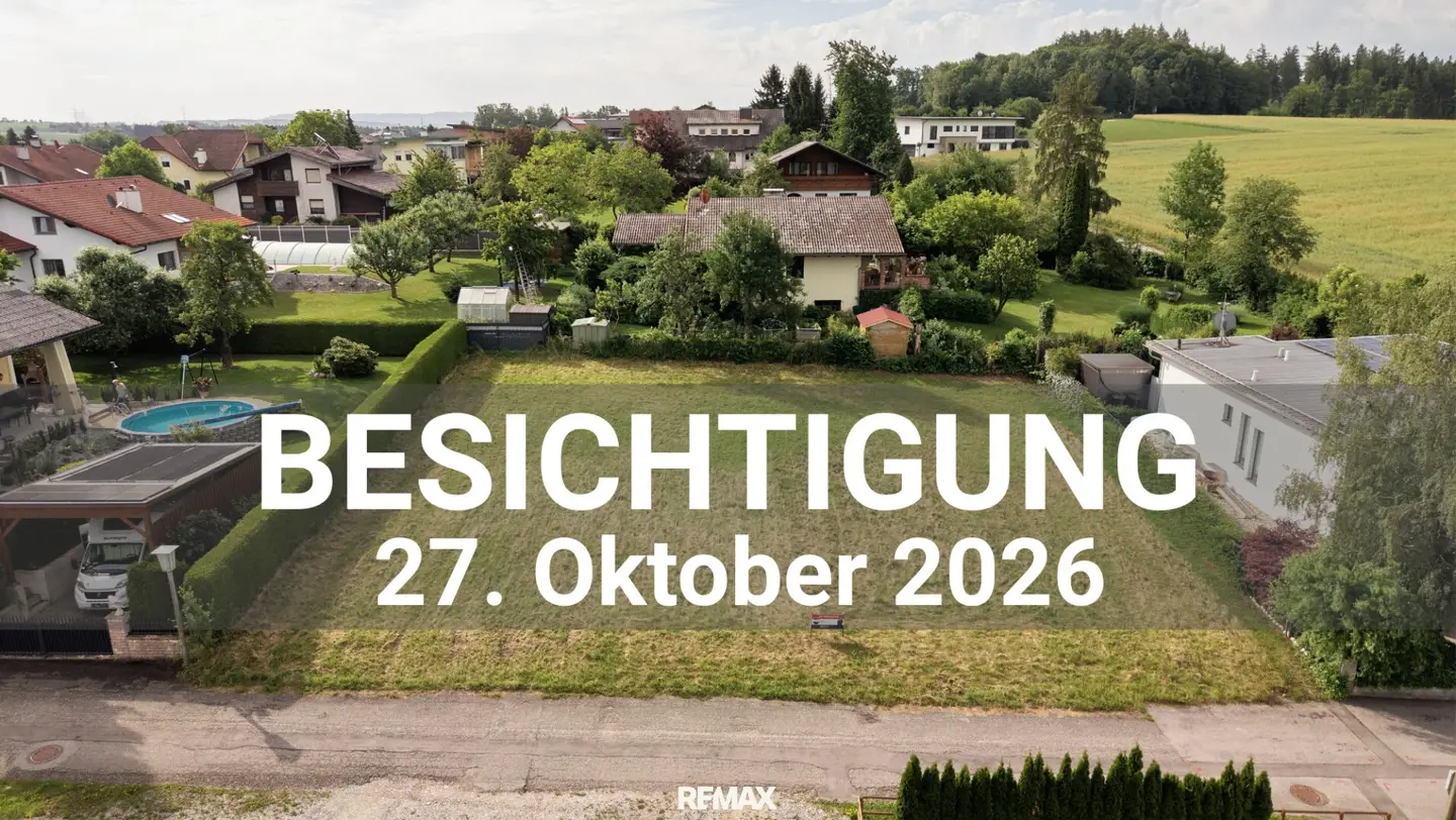 Baugrundstück mit Baulandwidmung und flexibler Bebauung