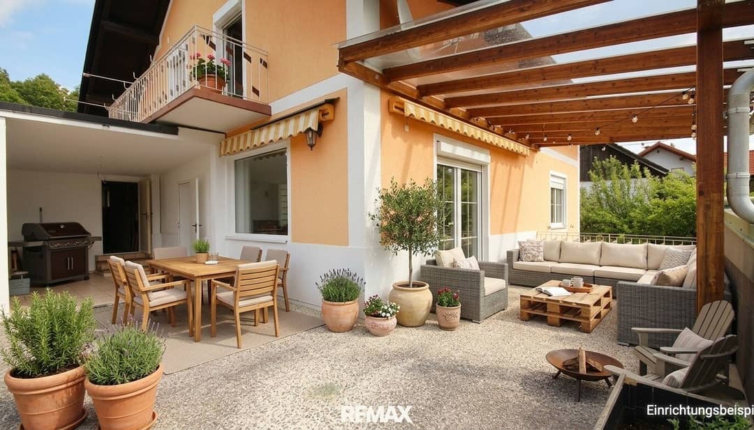 Ruhige Terrassenwohnung mit Garten und Garage in Graz