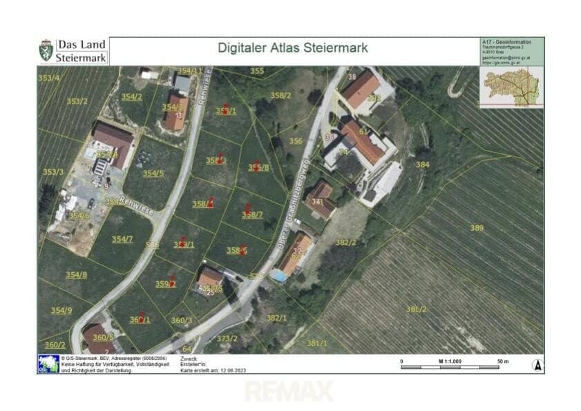 Baugrundstück mit Anschlüssen am Graßnitzberg