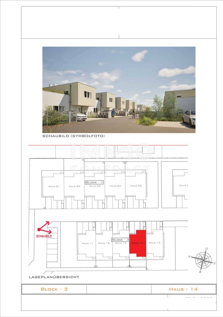 Modernes Reihenhaus mit Eigengarten und Terrasse