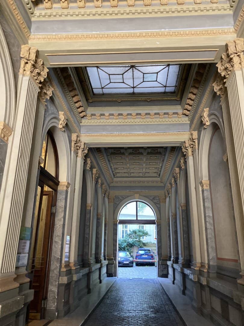 Period Office with Parquet and Stucco near Votivkirche