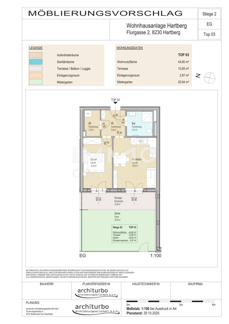 Neubauwohnung mit Garten in ruhiger Südlage