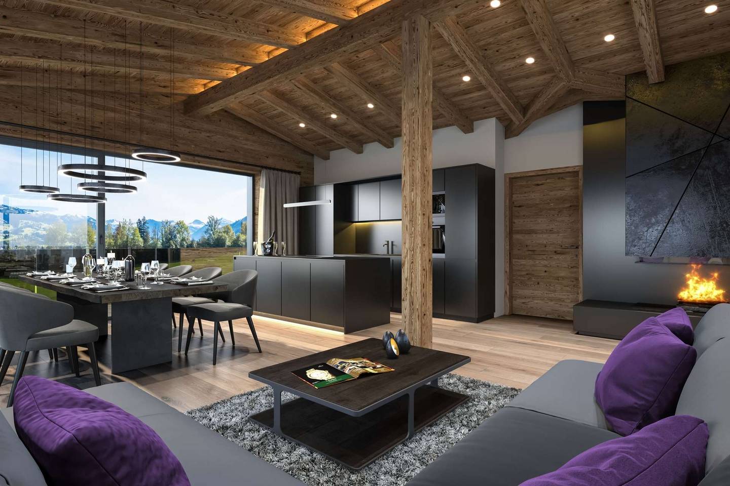 Maisonettewohnung mit Terrasse und Blick auf den Wilden Kaiser