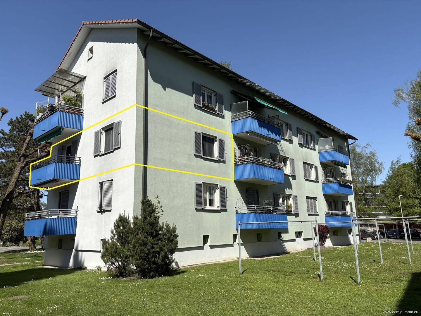 Modernized apartment with balcony and pellet stove in quiet location