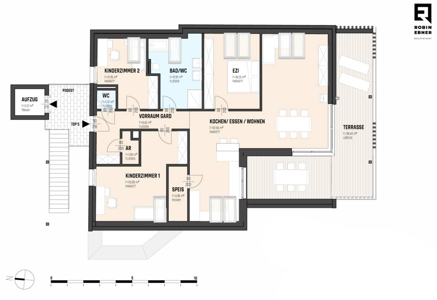 Bright attic apartment with terrace by Millstätter See
