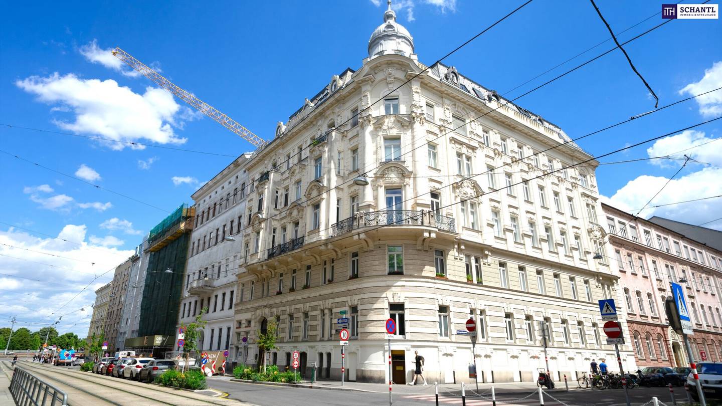 Altbauwohnung mit Parkett und Einbauküche nahe Augarten