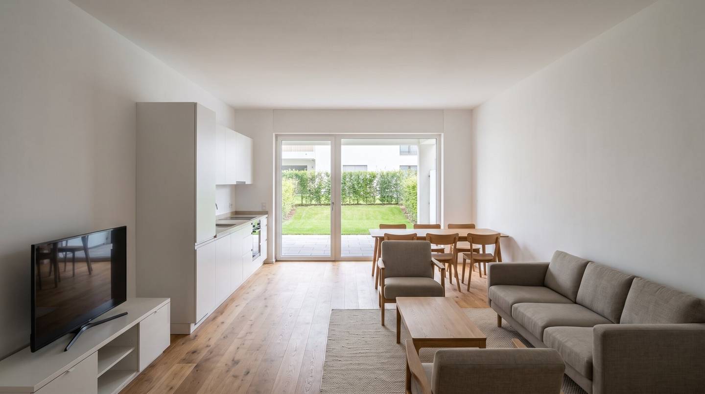 Helle Neubauwohnung mit Loggia nahe dem Spielplatz