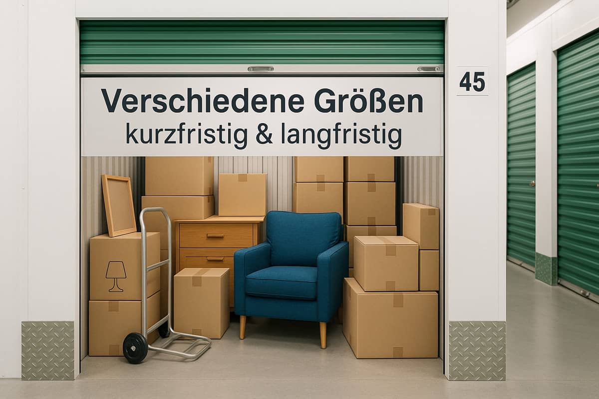 Self storage units in central location with wide doors and high ceilings