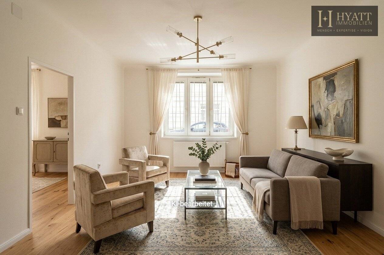 Ground floor apartment with loggia and courtyard view in Ottakring