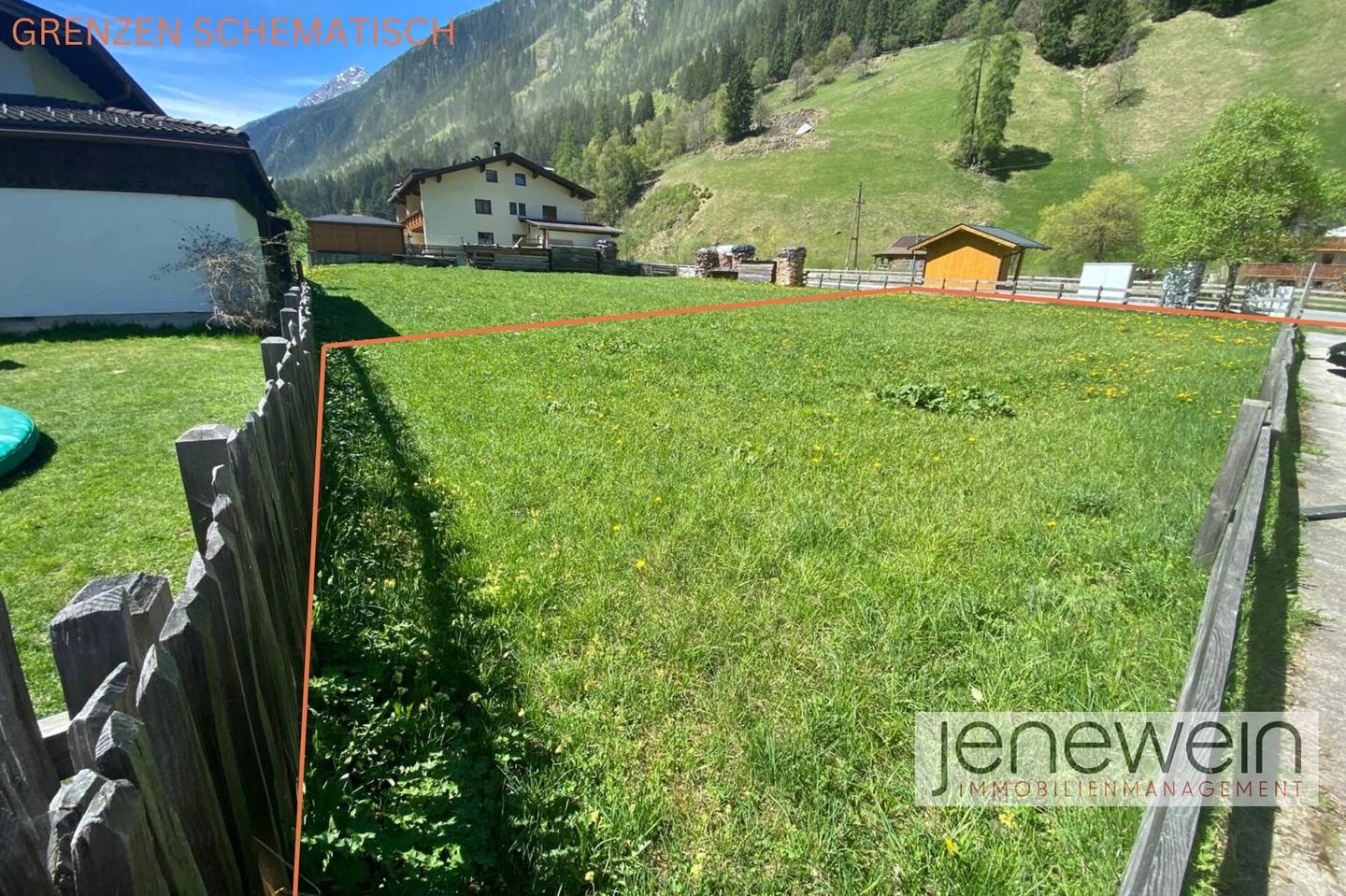Sonninges Grundstück mit Gletscherblick in Neustift