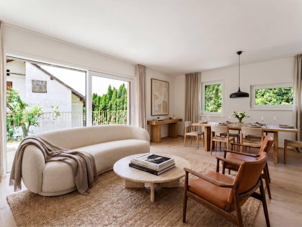 Doppelhaushälfte mit Garten Terrasse und Seeblick