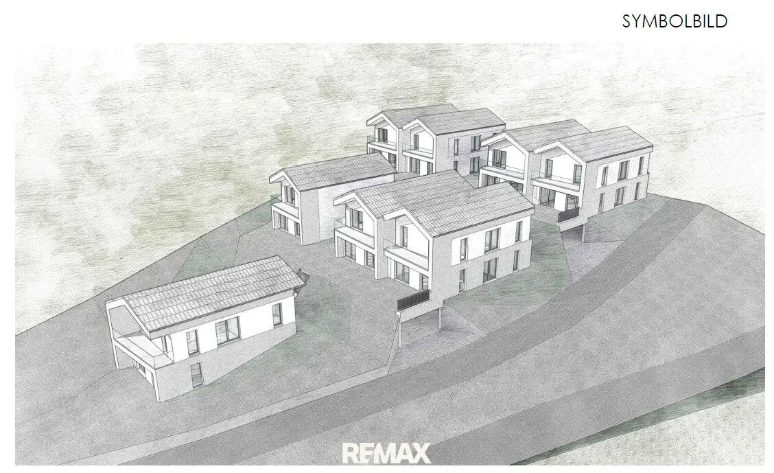 Plot with planning permission for 12 houses