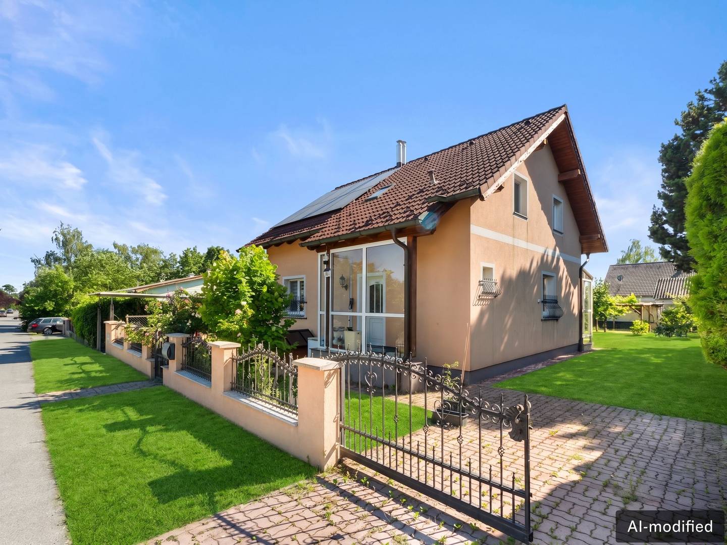 Einfamilienhaus mit Terrasse und Garten in ruhiger Grünlage