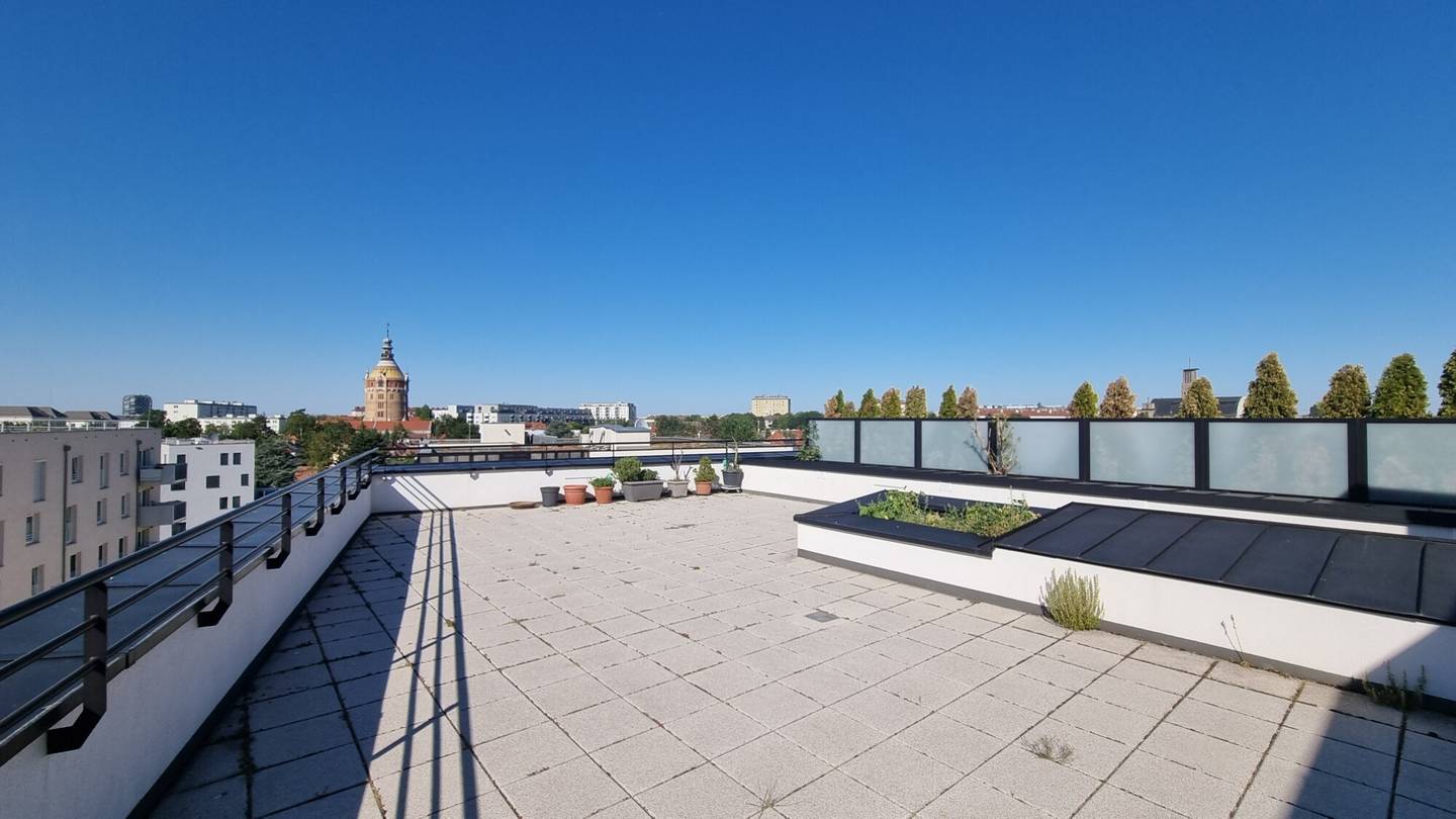 New build apartment with terrace and view of Otto-Benesch-Park