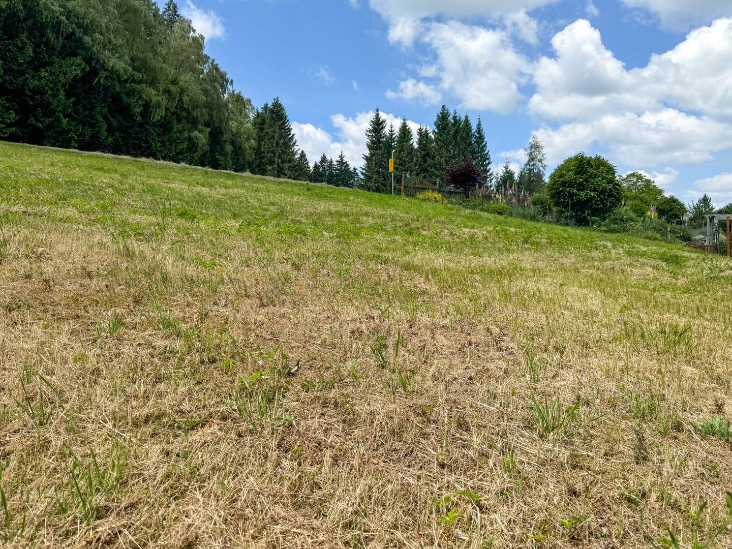 Baugrundstück in ruhiger Hügellage mit Aufschließung