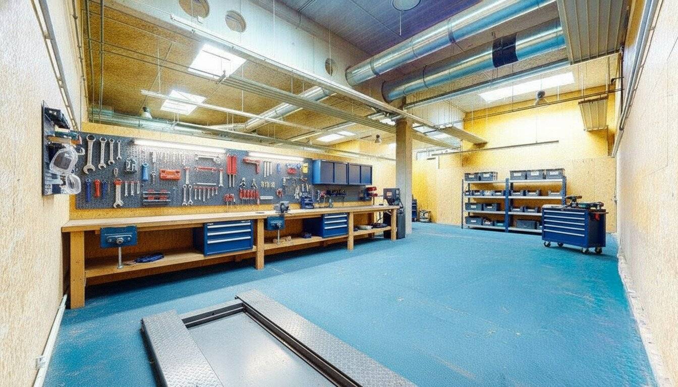 Gewerbehalle mit Sektionaltor im Business Park Klagenfurt Airport