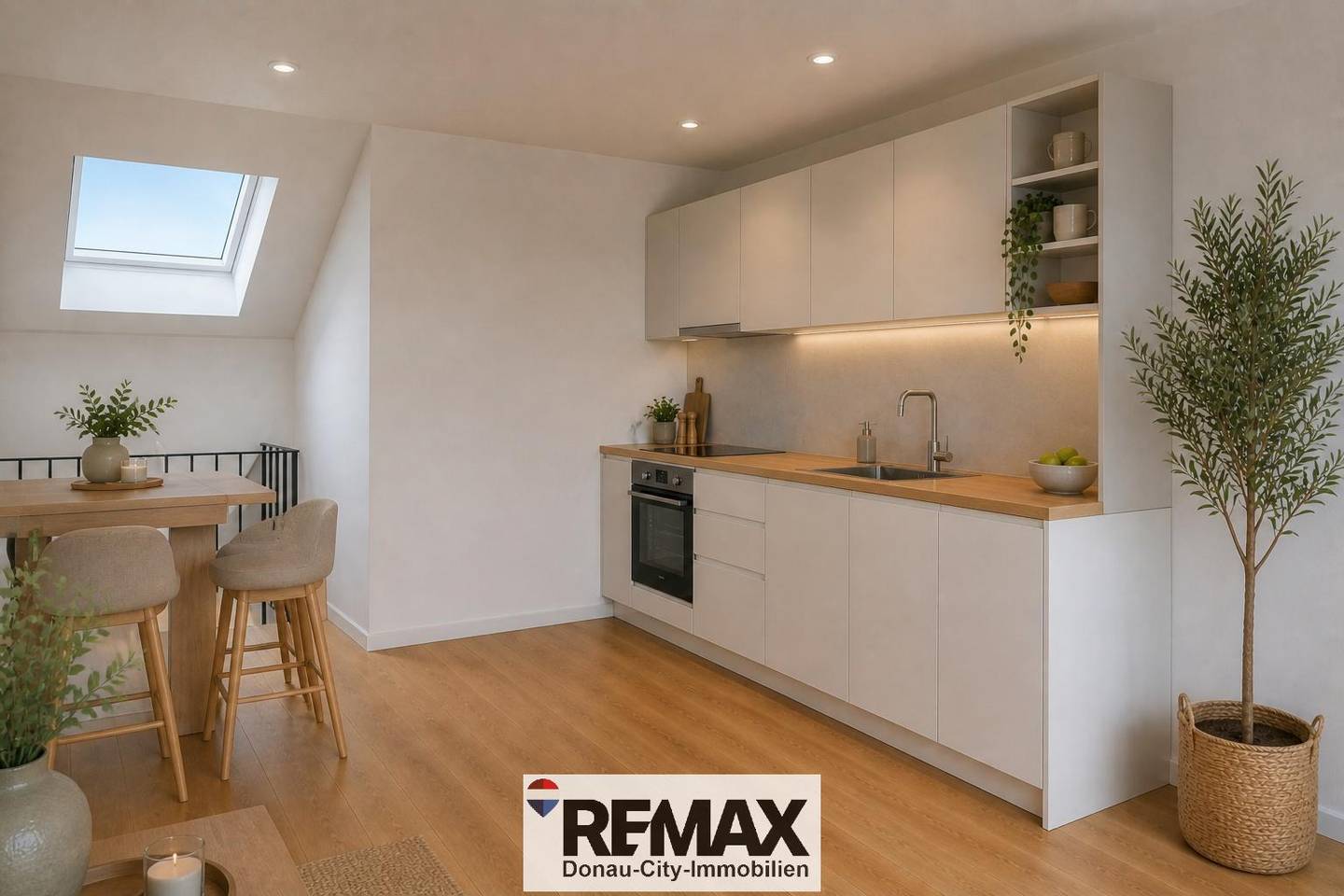 Penthouse apartment with 33 m² terrace and underfloor heating