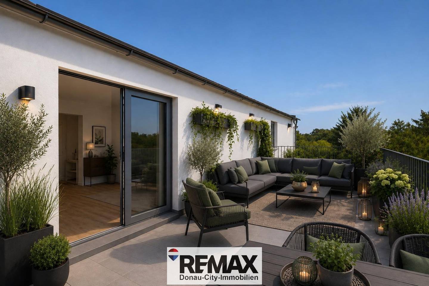 Penthouse apartment with 33 m² terrace and underfloor heating
