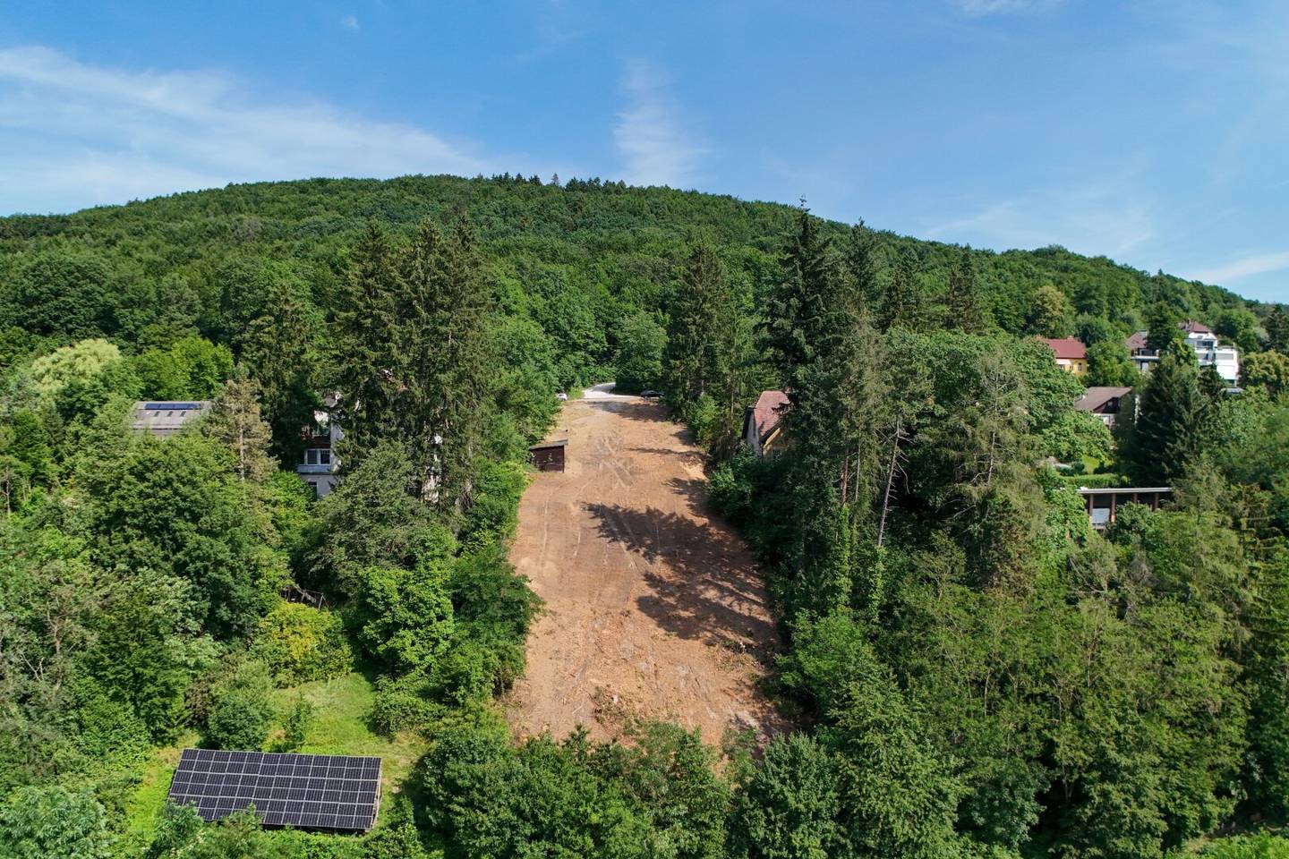 Bauplatz mit Südausrichtung und Fernblick am Sagberg