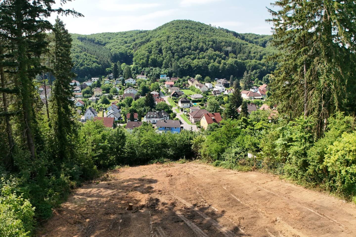 Bauplatz mit Südausrichtung und Fernblick am Sagberg