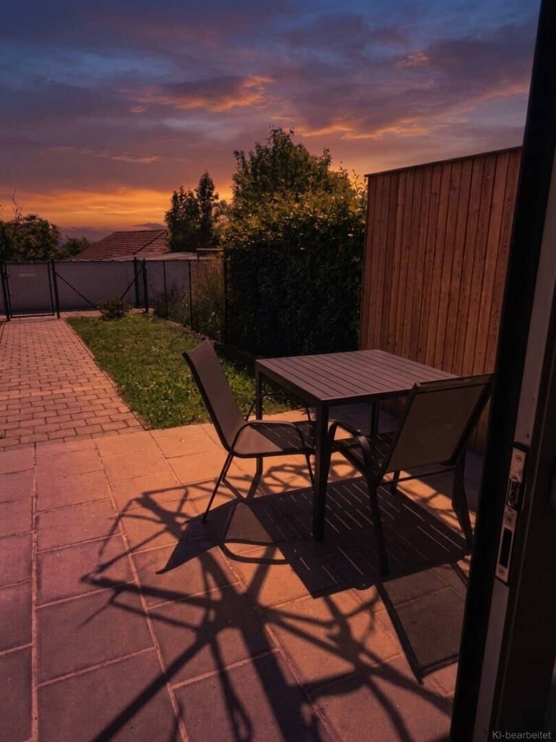 Bright garden apartment with terrace and lake view in Mörbisch