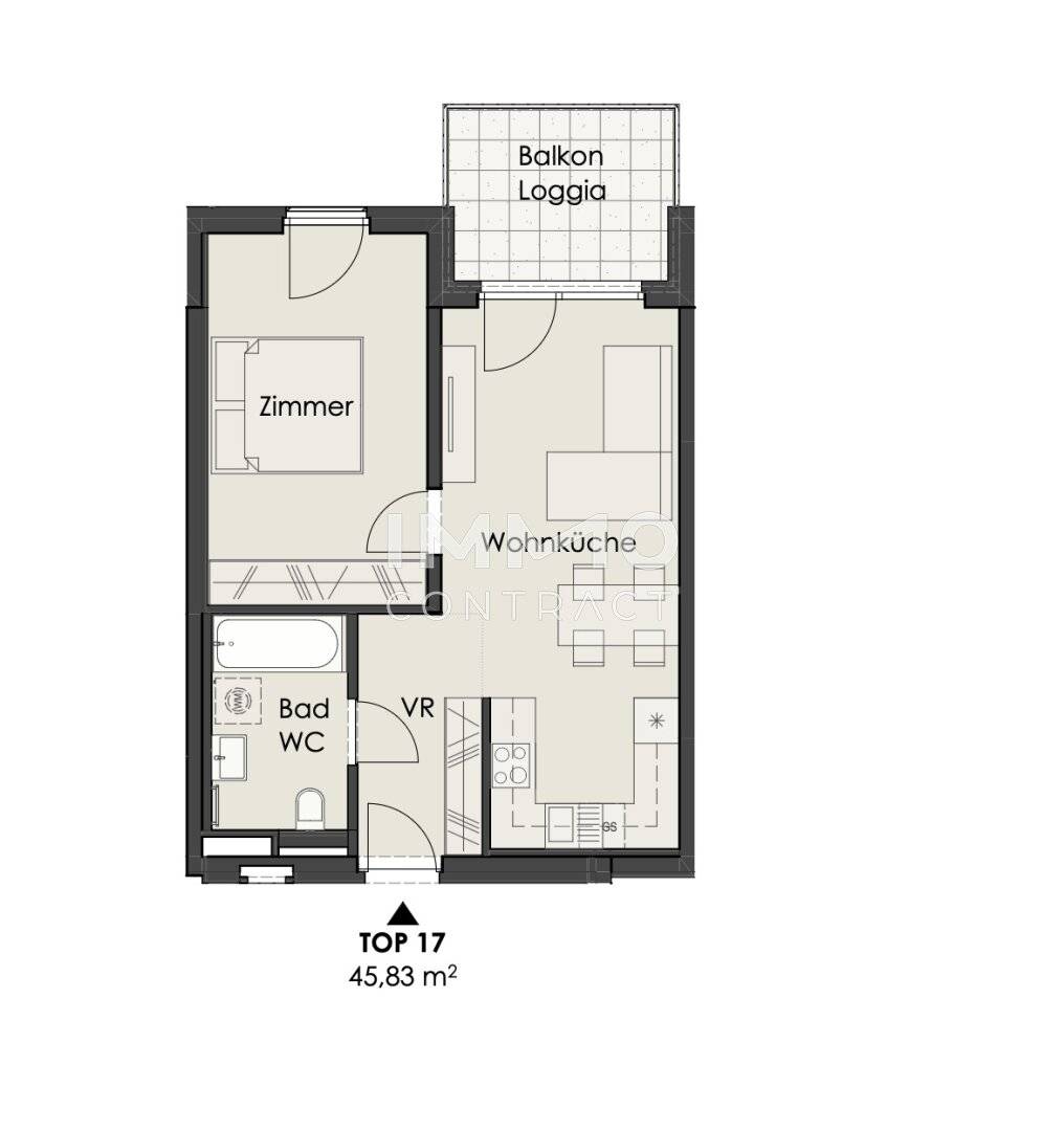 Neubauwohnung mit Balkon und Loggia nahe Schönbrunn