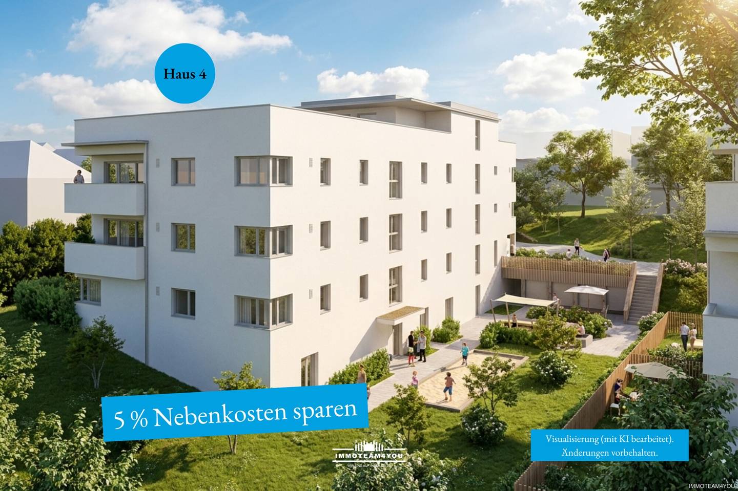 New build apartment with balcony in quiet location