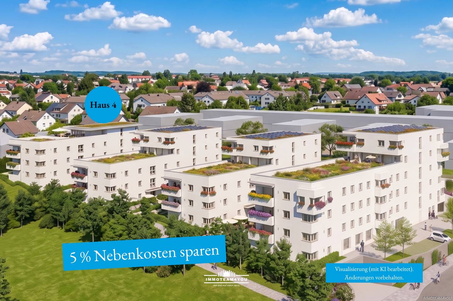 New build apartment with balcony in sunny location