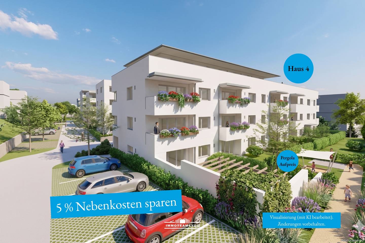 New build apartment with balcony in sunny location