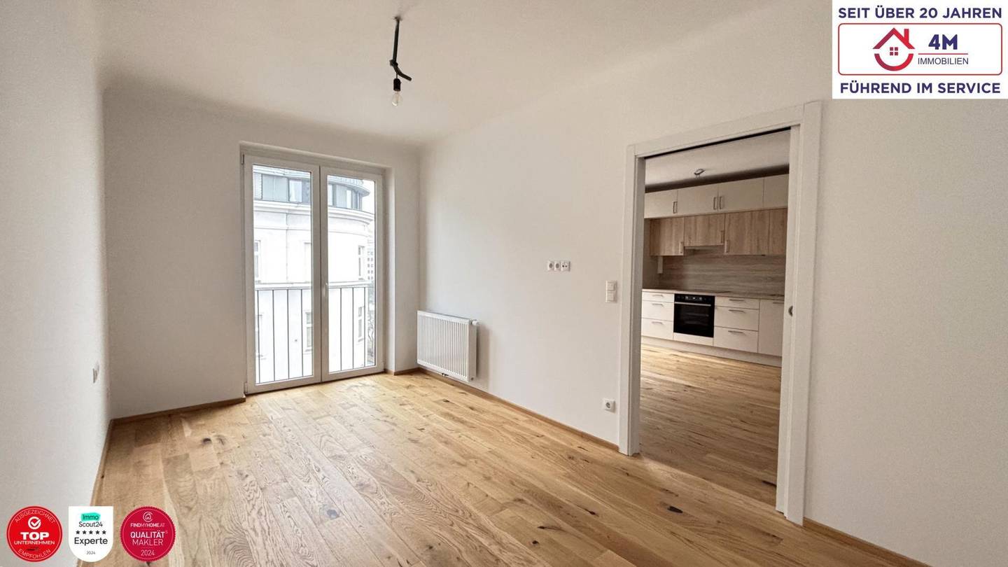 Kernsanierte Wohnung mit Wohnküche nahe Belvedere
