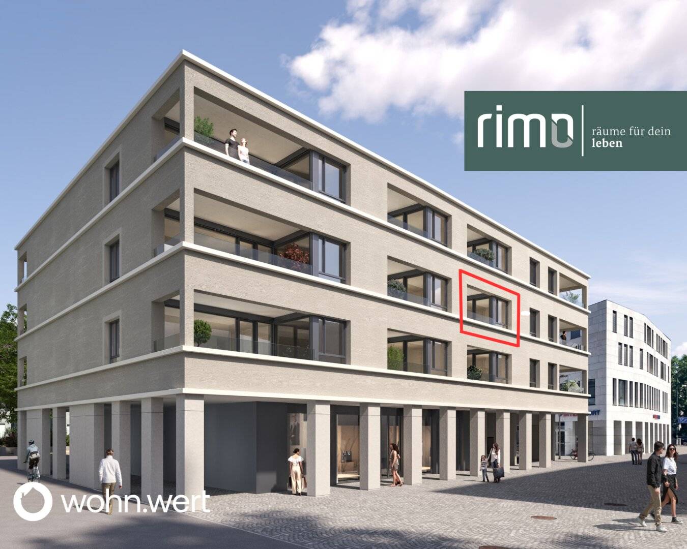 New-build terrace apartment with southwest terrace at Jahnplatz