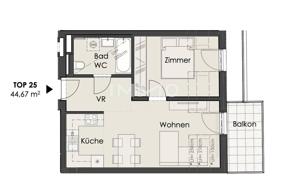 Investment apartment with balcony near Schönbrunn Palace Park