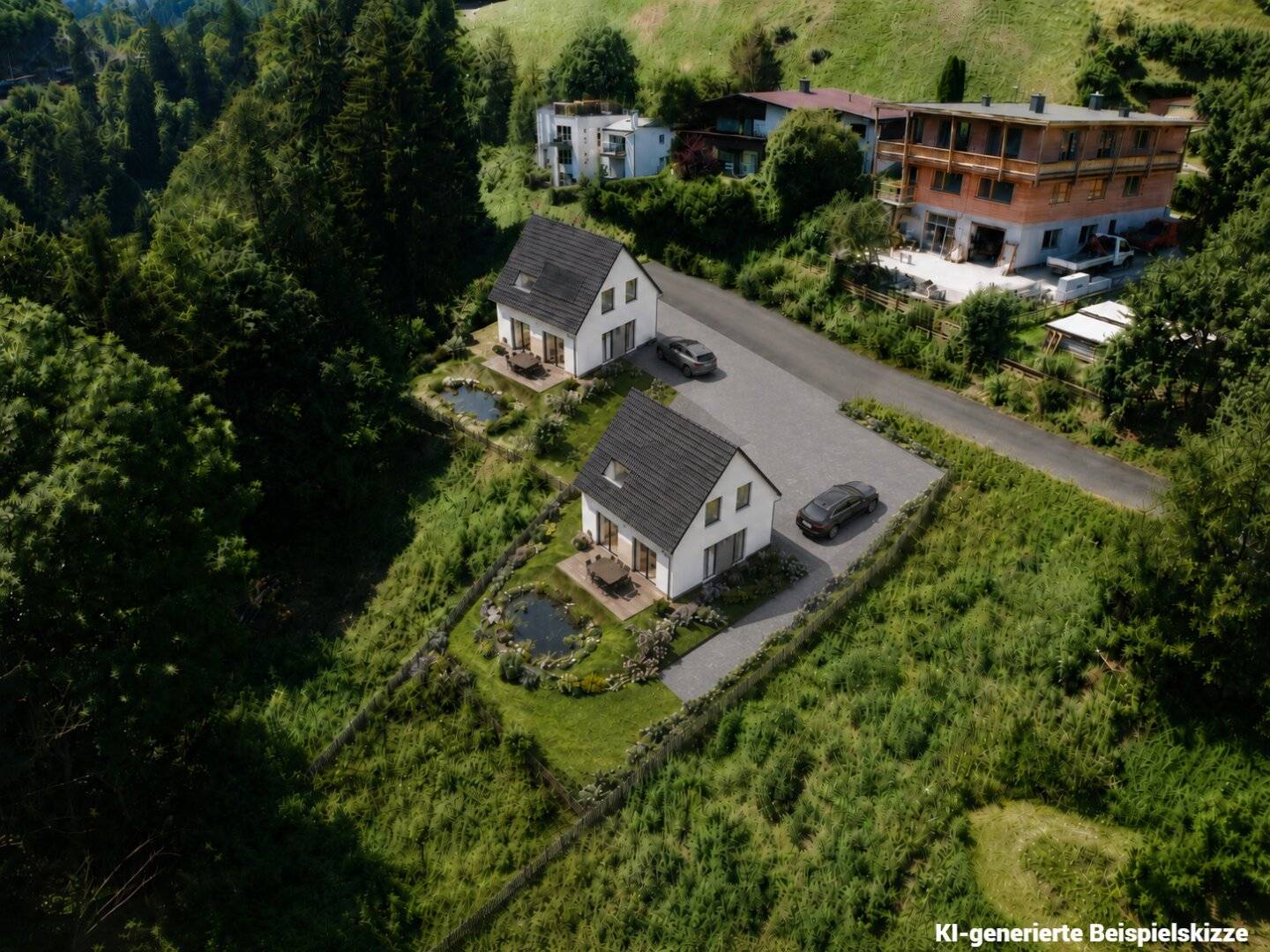 Sunny plot with mountain view and new build option