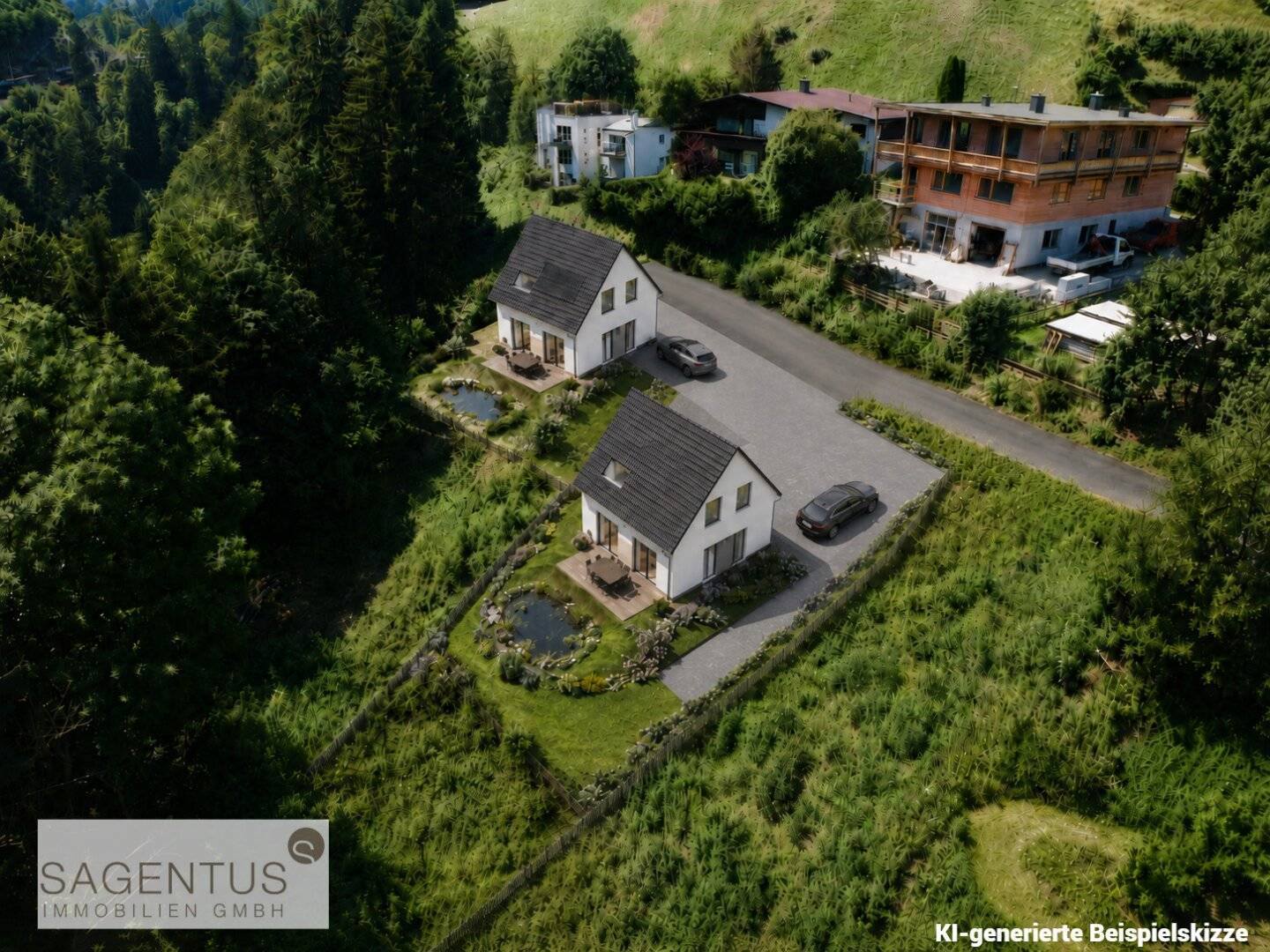 Sunny plot with mountain view and new build option